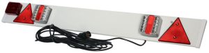 Complete kunststof lichtbalk voor aanhangers en trailers - 137 cm breed- 7 polig - 9 meter kabel-image