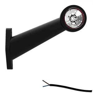 Links | LED breedtelamp | schuine steel | 12-24v | 20cm. kabel-image